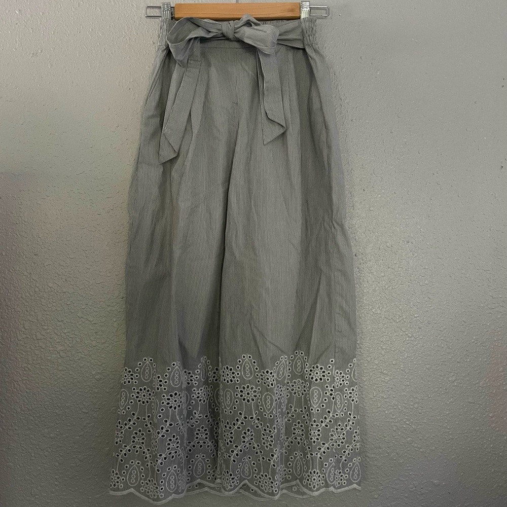 Gap Eyelet Wide Leg Pants